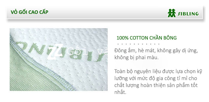 Vỏ gối 100% cotton